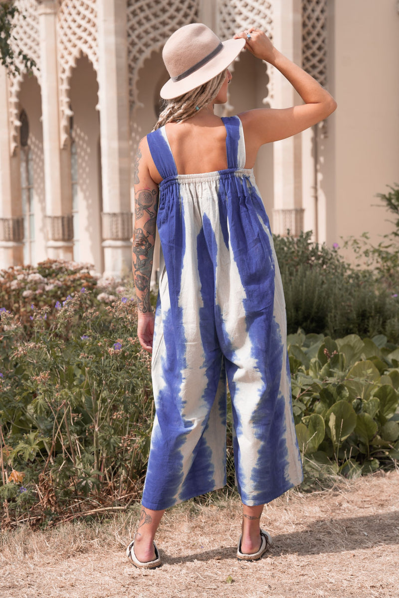 V Neck Lyocell Jumpsuit Ocean main image 1