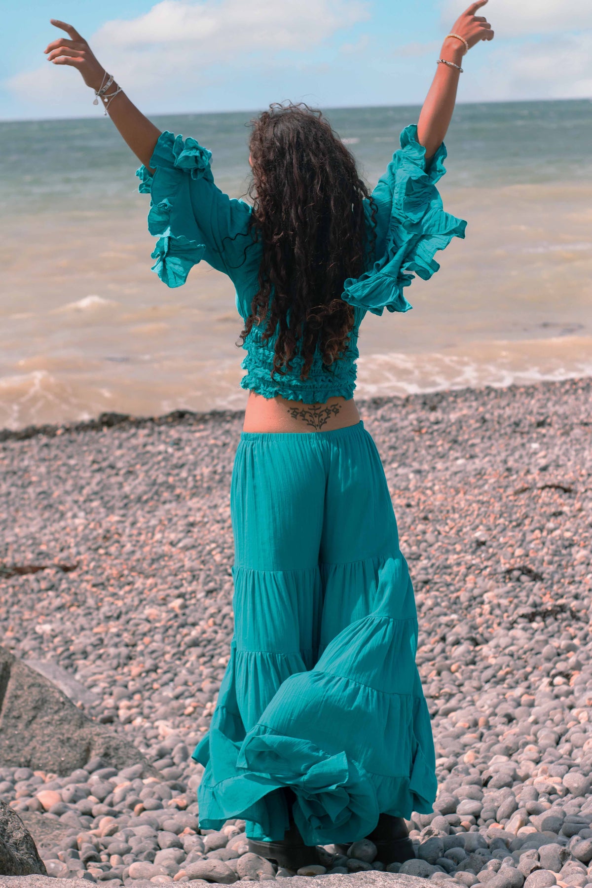Delilah Top Wild Azure