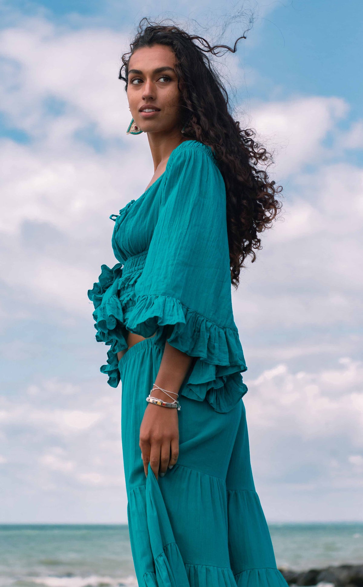 Jasmine Trousers Turquoise