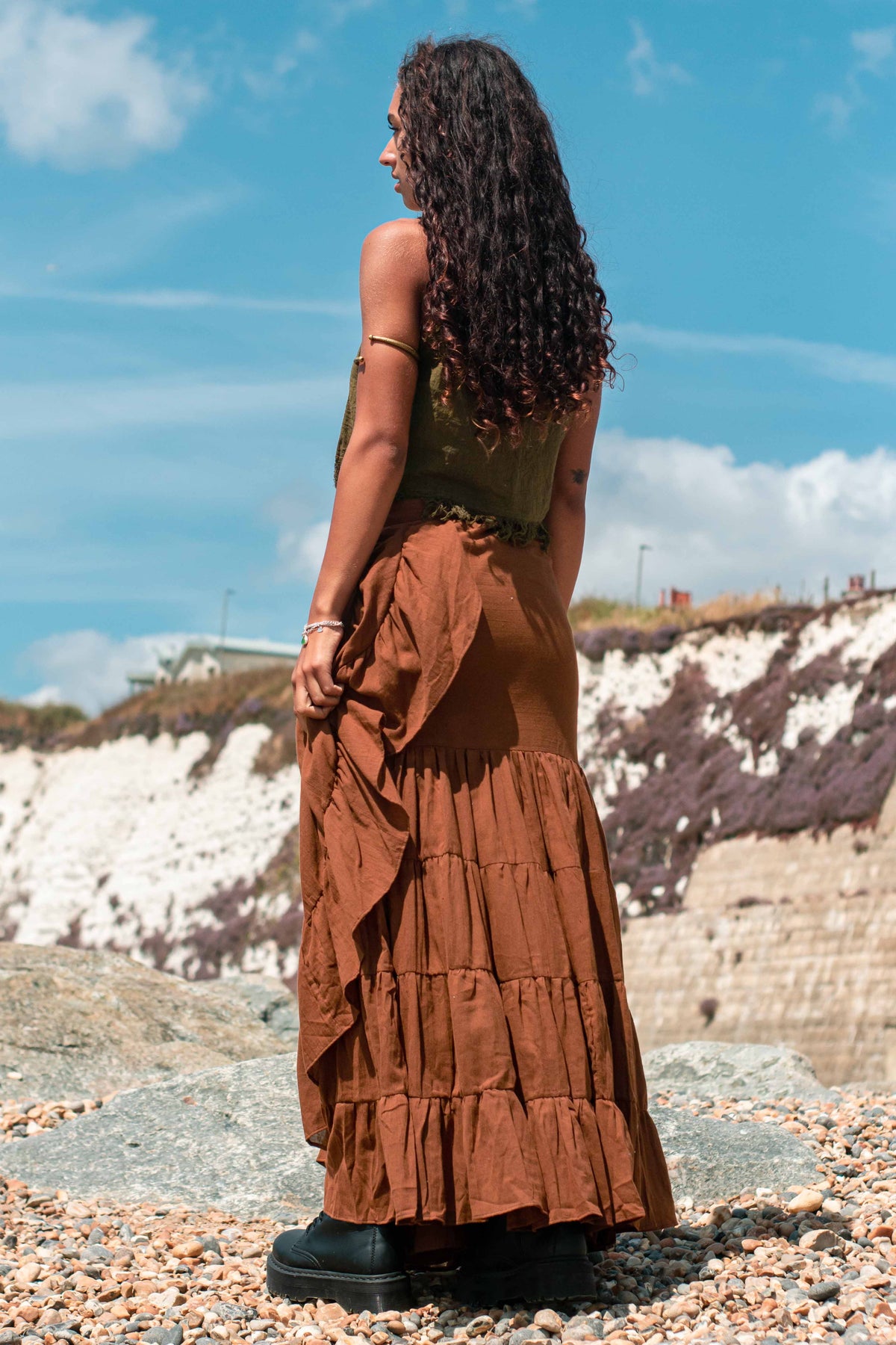 Fringe Top Olive