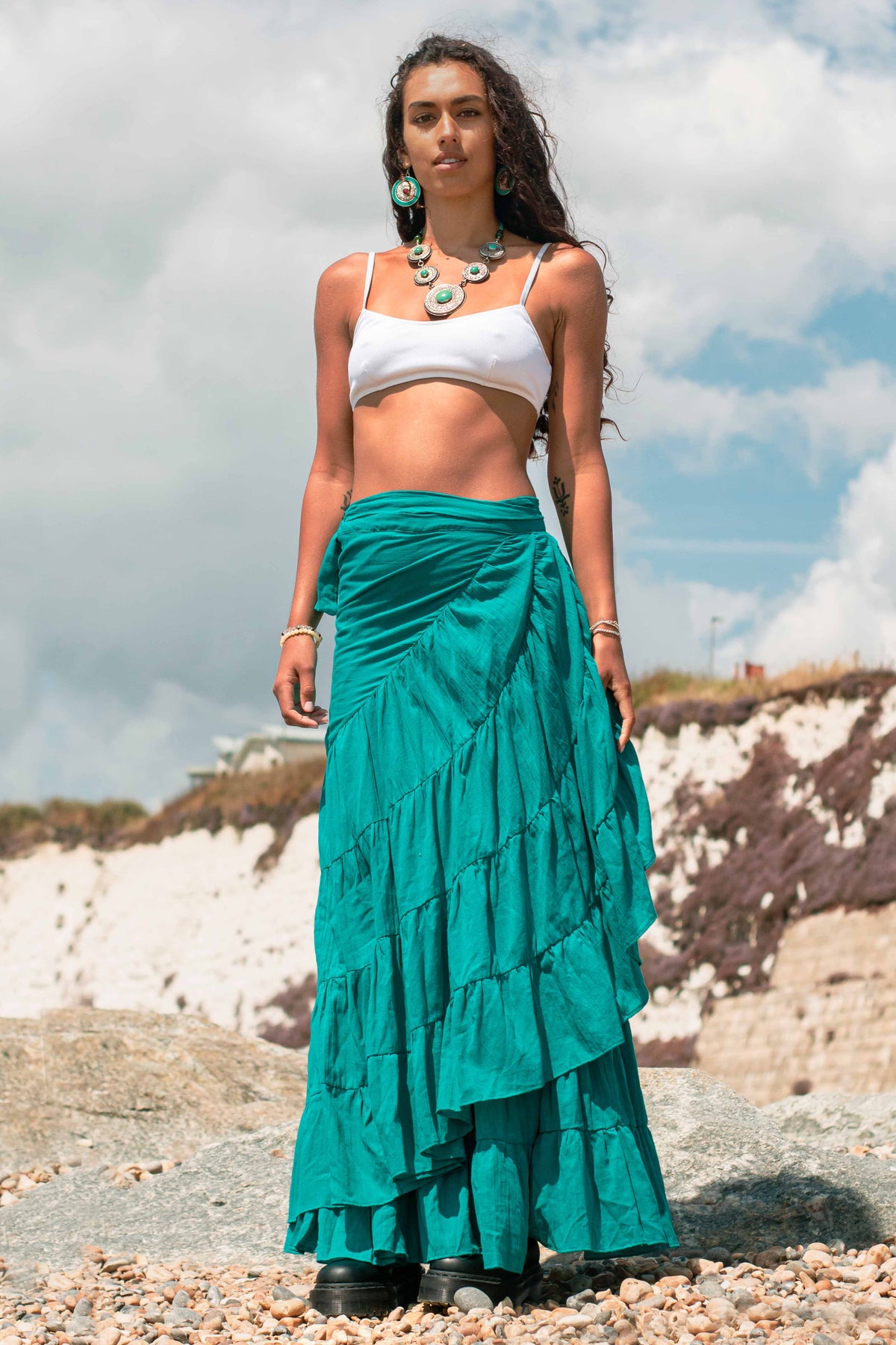 Flora Skirt Turqoise