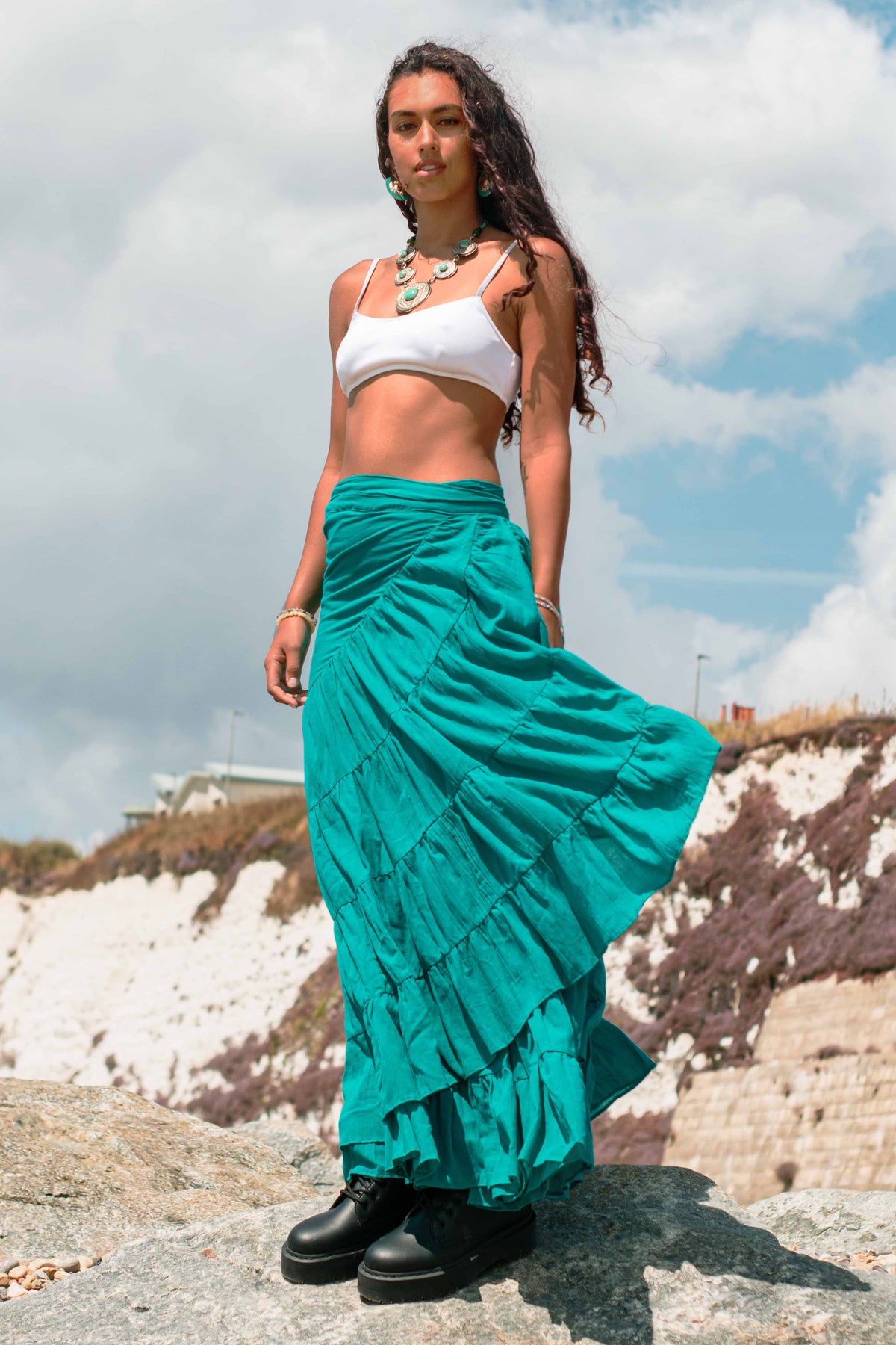 Flora Skirt Turqoise