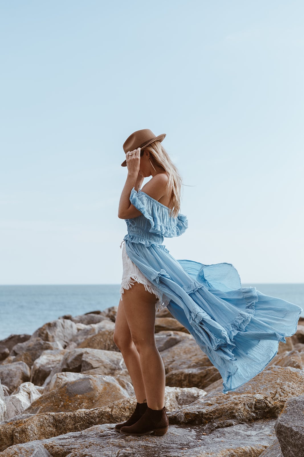 Flora Dress Blue