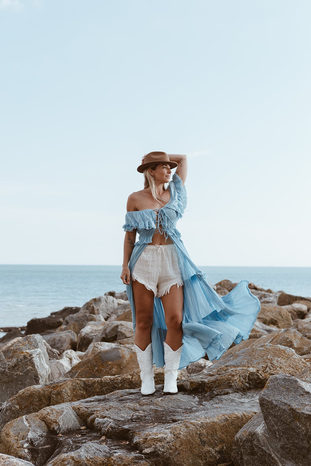 Flora Dress Blue