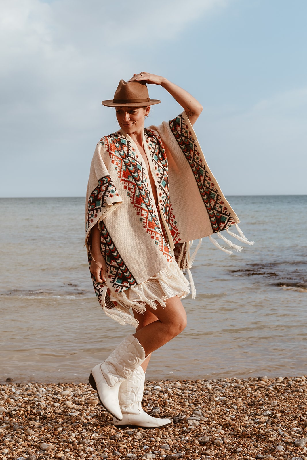 Dakota Poncho Natural