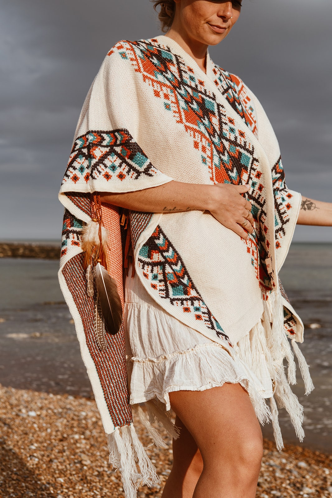 Dakota Poncho Natural