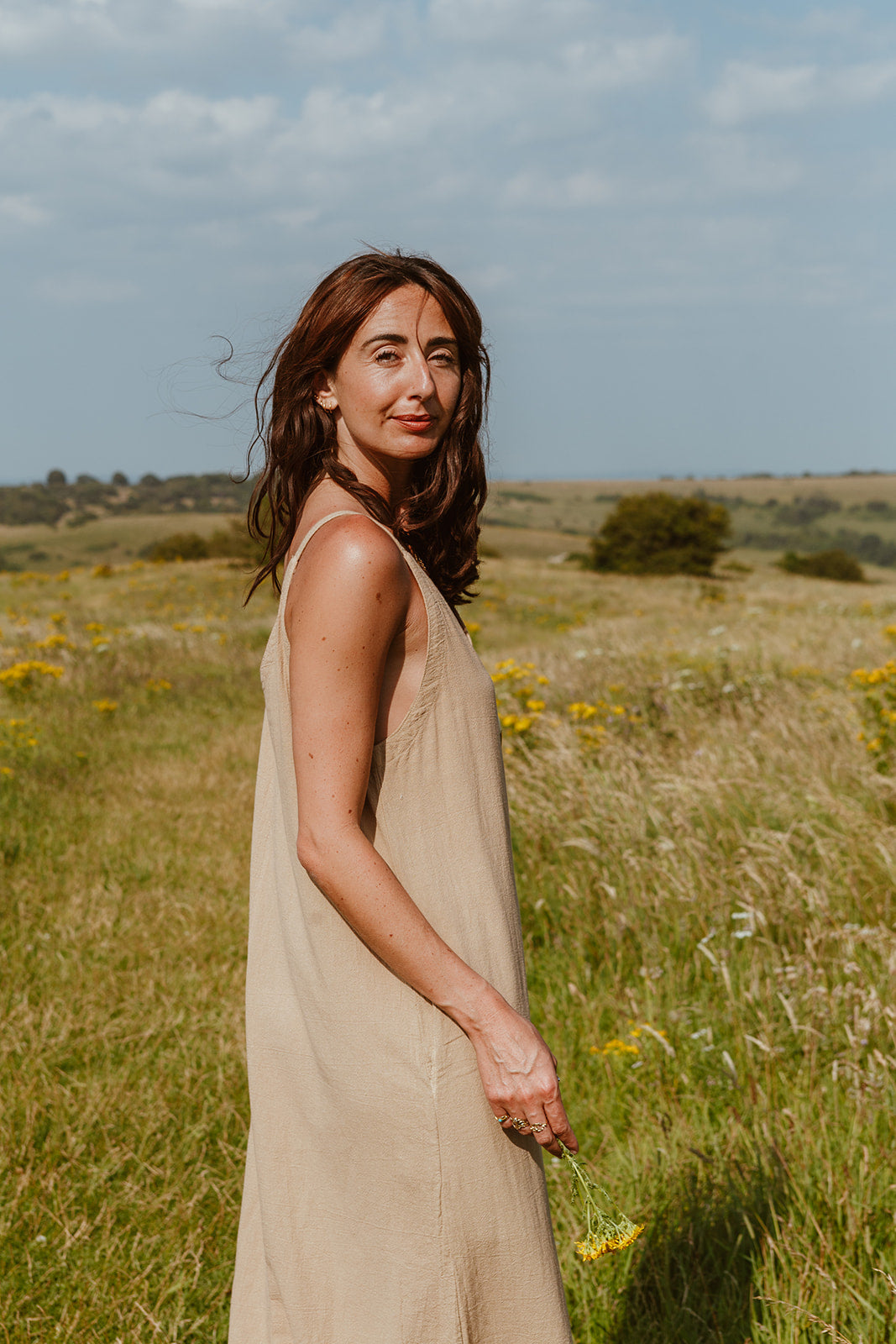 Bee Jumpsuit Sand