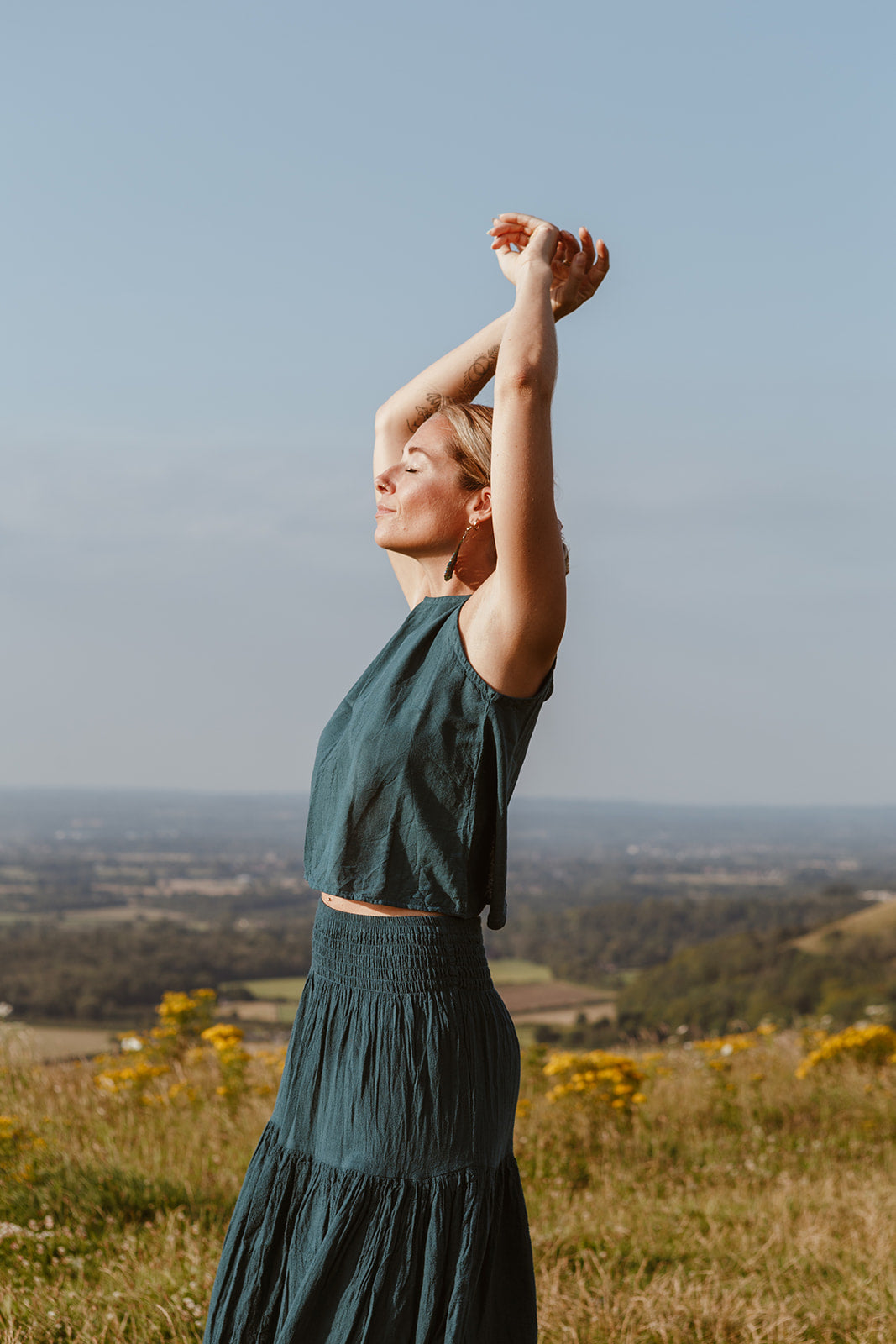 Chiara Skirt Indigo Sky