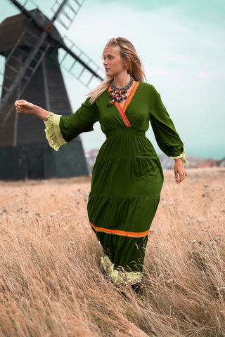 Delilah Dress Green