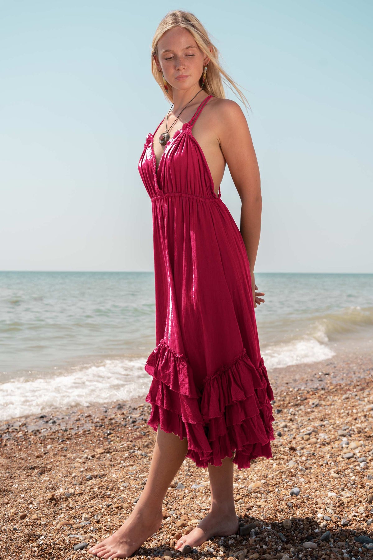 Ruffle Dress Ruby