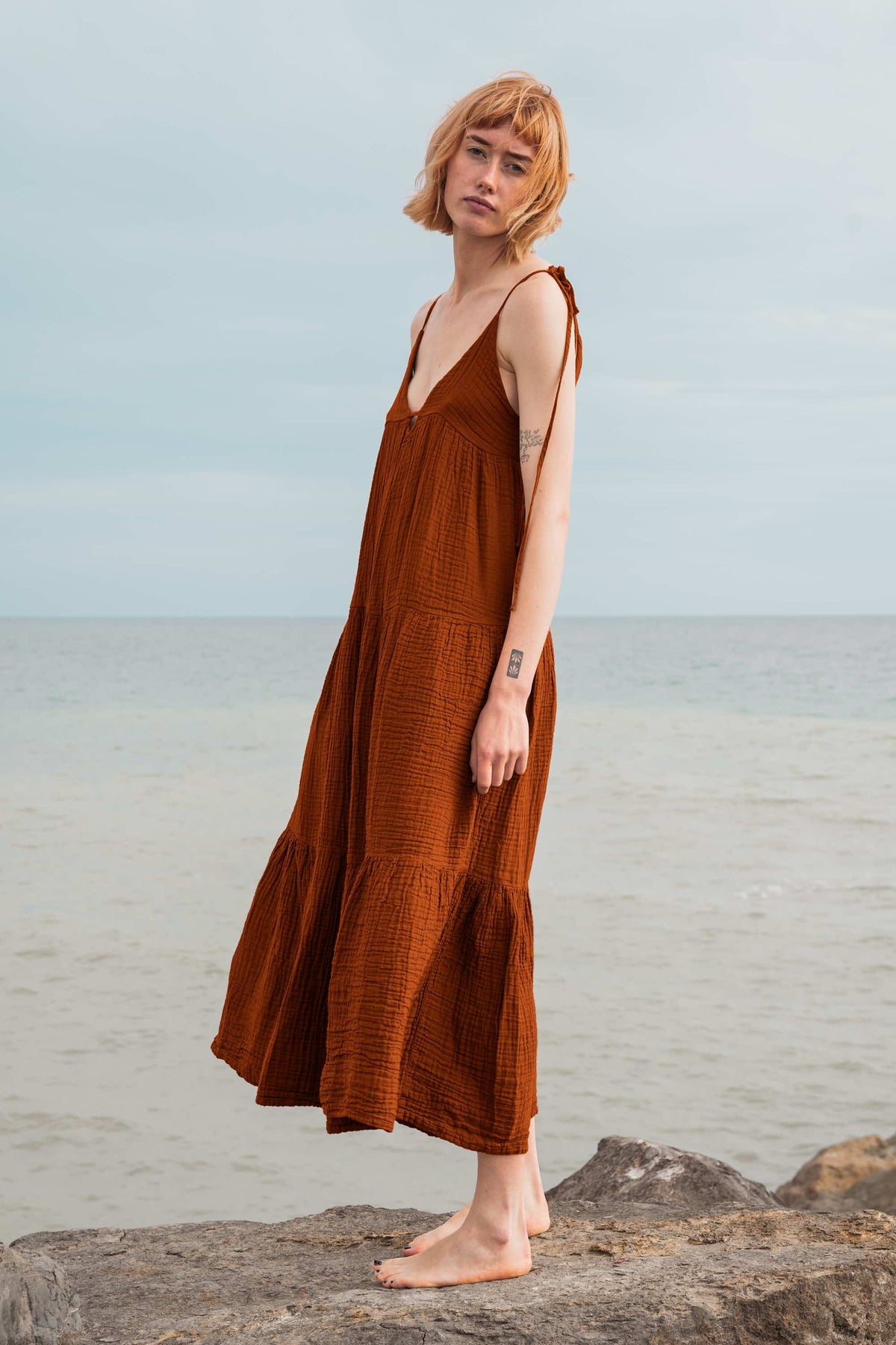 Thalia Dress Terracotta