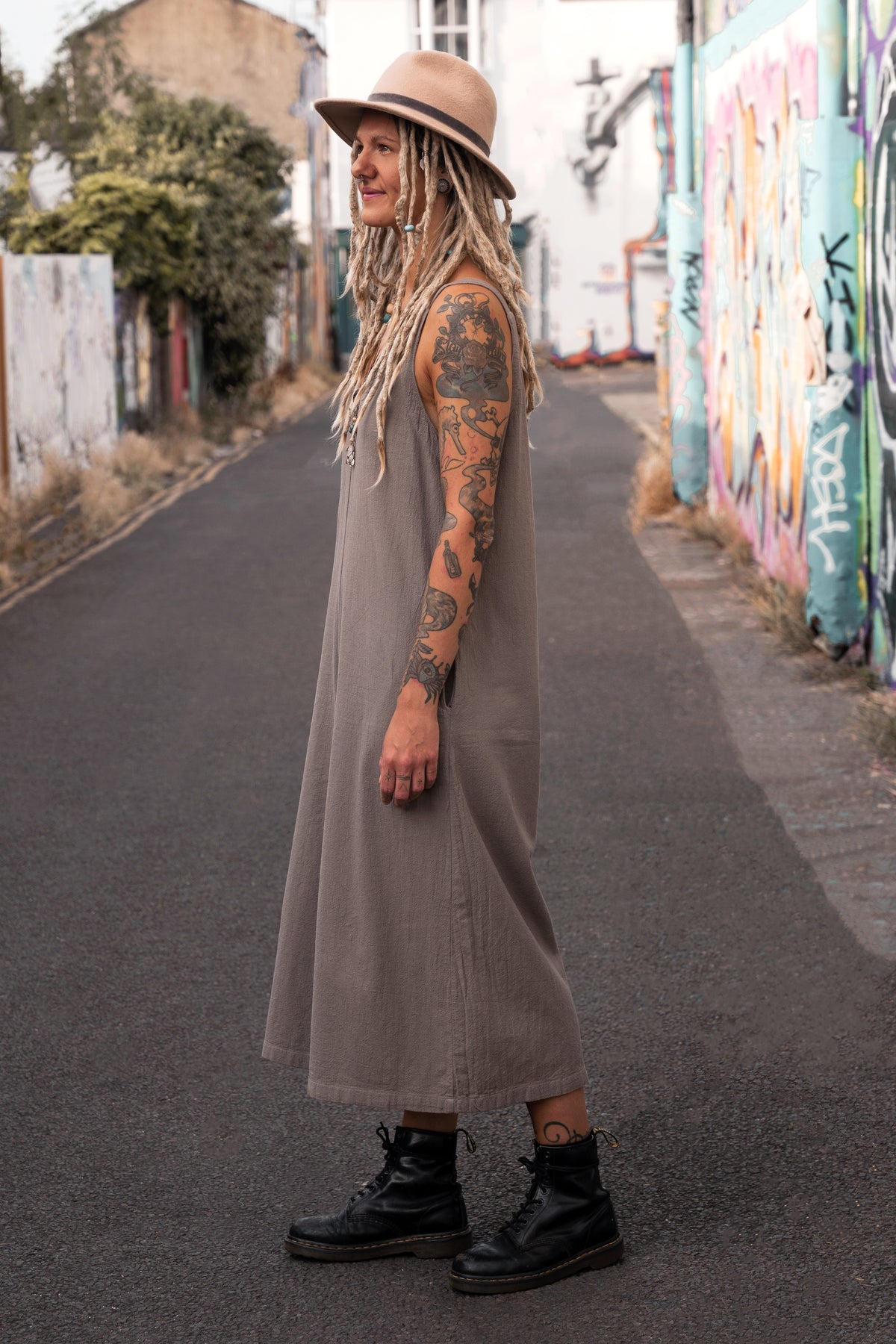 Bee Jumpsuit Stone