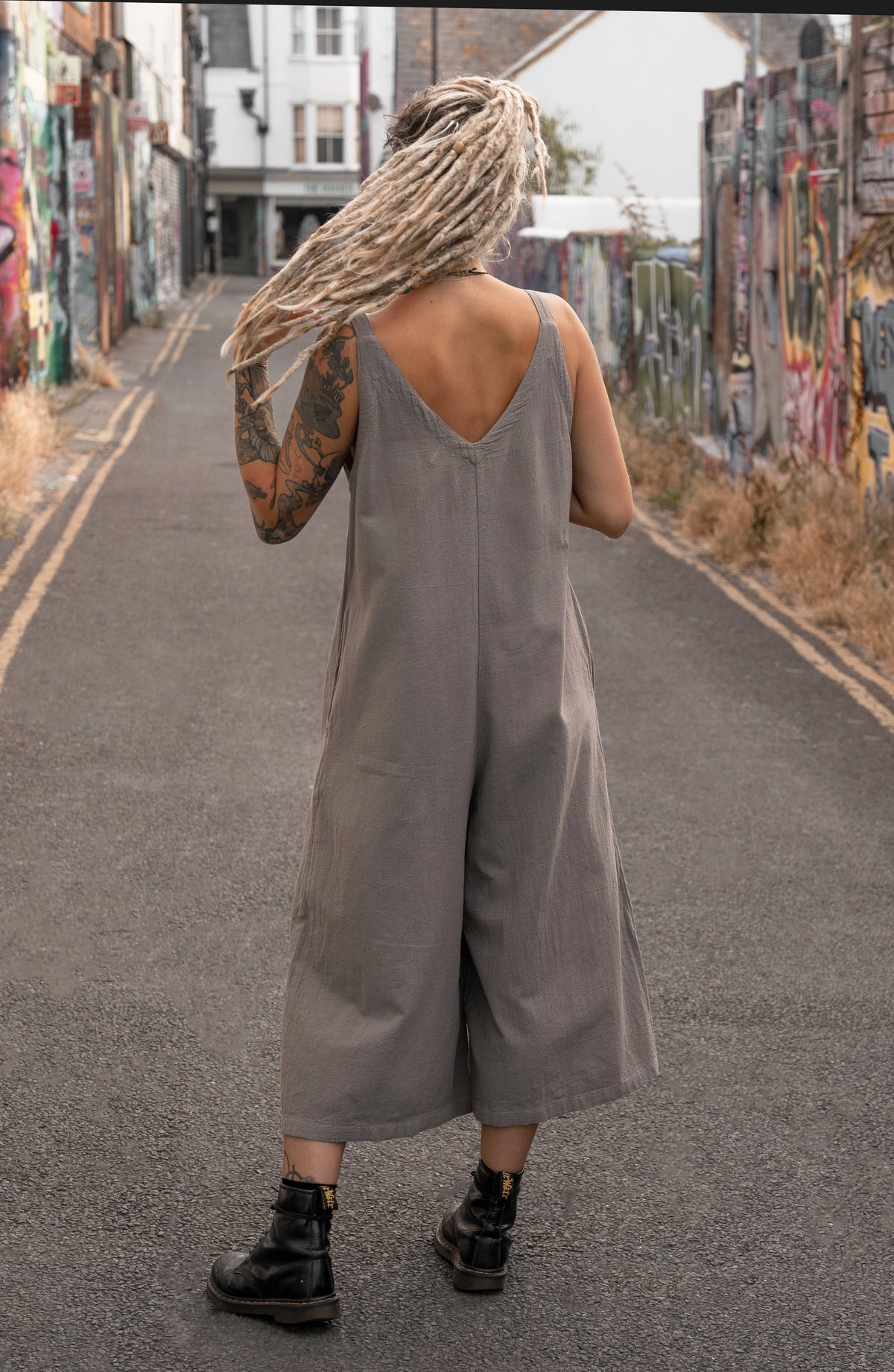 Bee Jumpsuit Stone