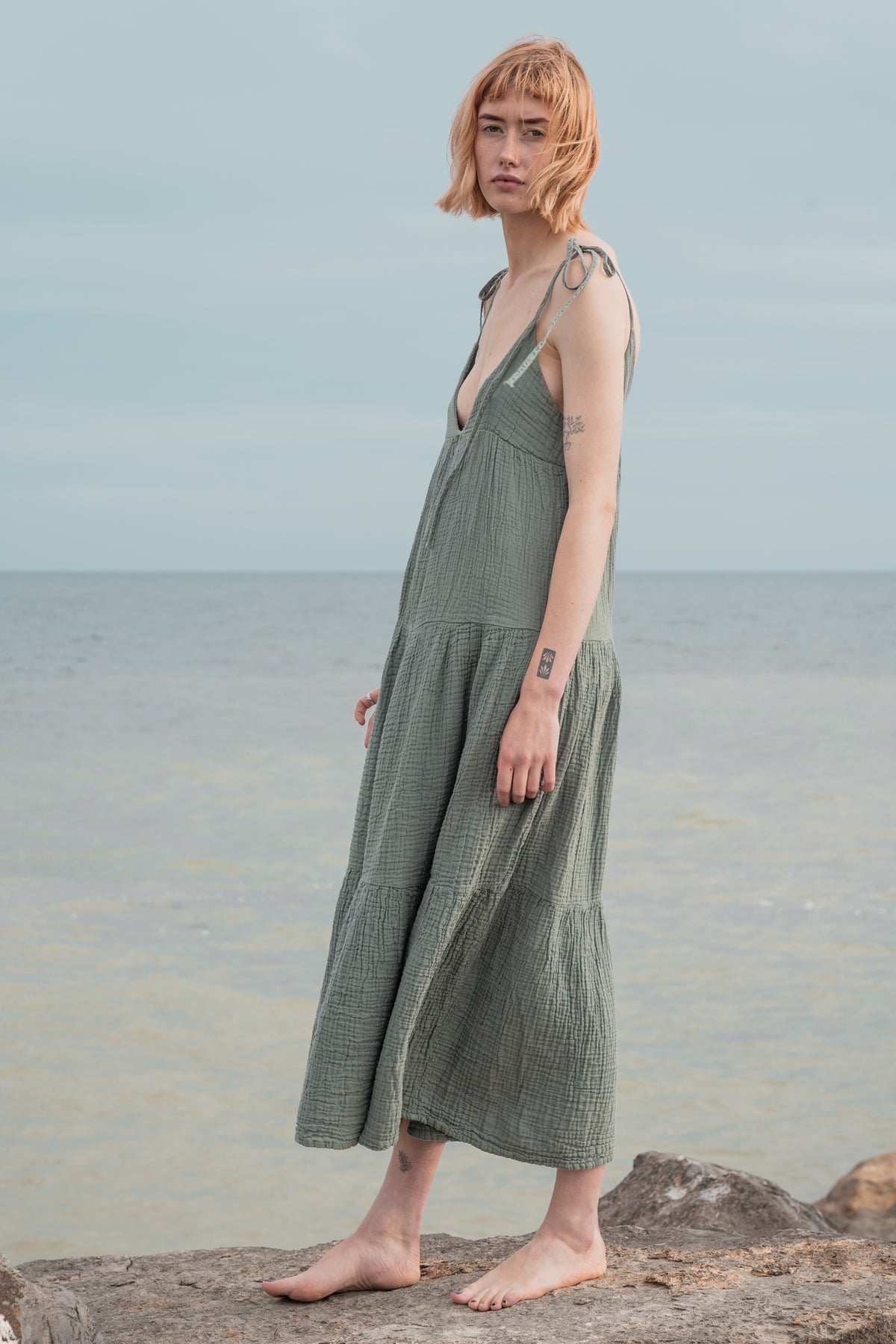 Thalia Dress Botanic Green